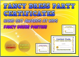 fancy dress awards certificates